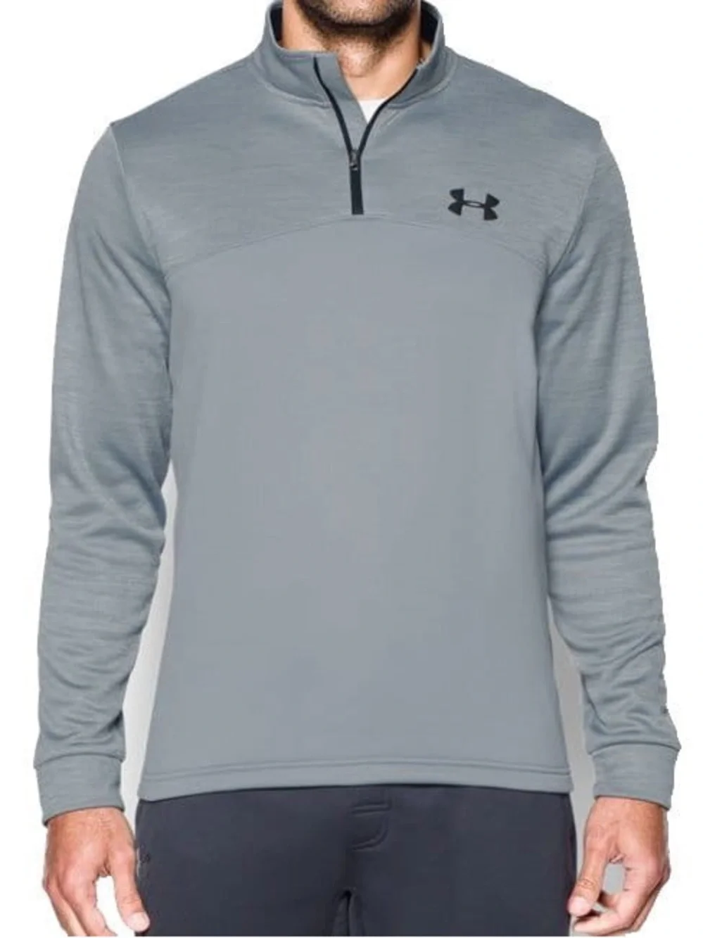 Under Armour Men’s Light Gray Quarter-Zip Performance Pullover Size S